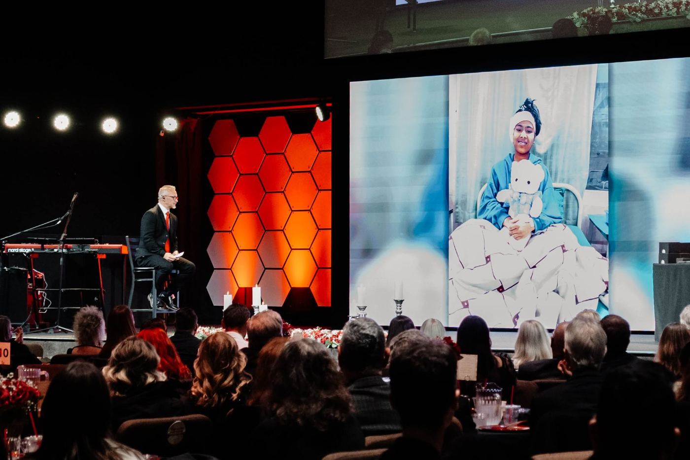 Nepal Night gala — a full room celebrating the work of Hearts for Nepal